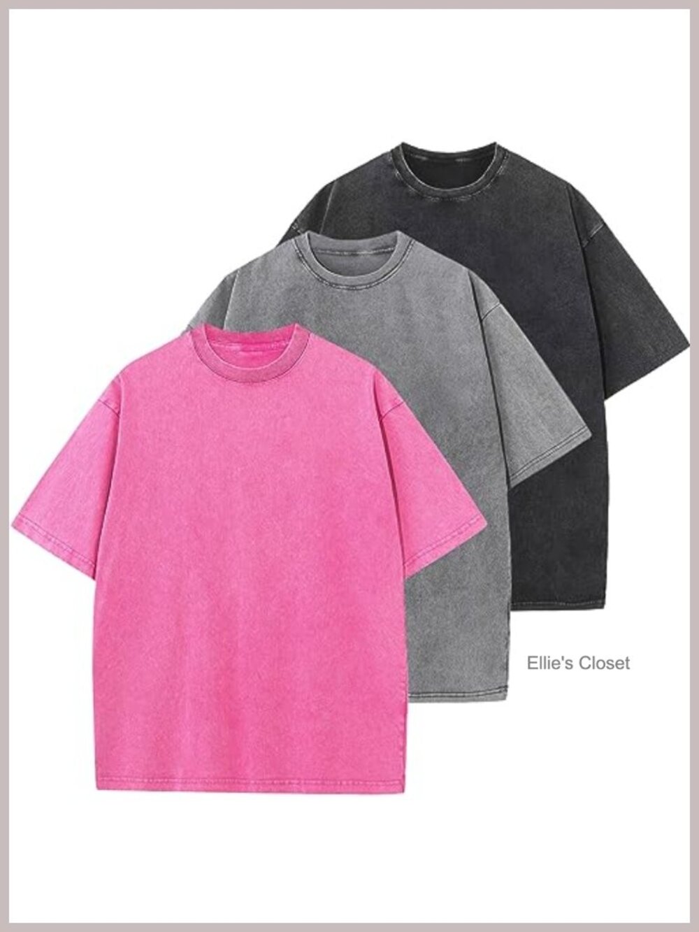 Oversized Cotton T-Shirt Heavyweight Relaxed Tee Unisex Basic Top
